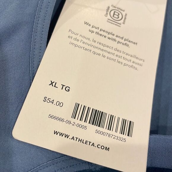 NWT  Athleta Embrace Bra A-C Cottage Blue Extra Large - Picture 8 of 8